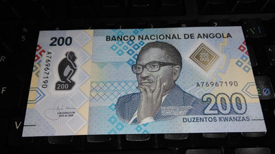 Angola 200 Kwanzas 2020 UNC Polymer
