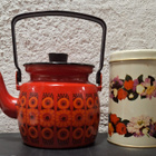 Finel pannu ja 2x kukkapurkki vintage - pikkukuva 3