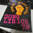 TOM ROBINSON BAND - SONG LYRICS 78 NUOTTIKIRJA - pikkukuva 1