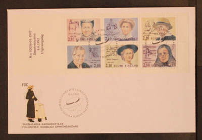 # 23373 # V - 16 - Suomalaisia naisvaikuttajia FDC - 1992