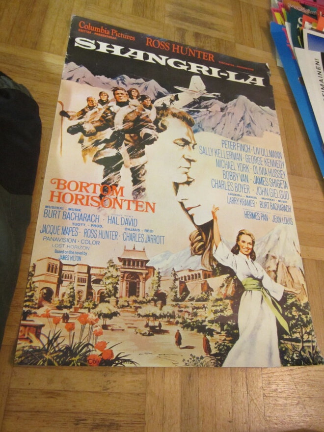 VANHA ORIG ELOKUVAJULISTE SHANGRI-LA