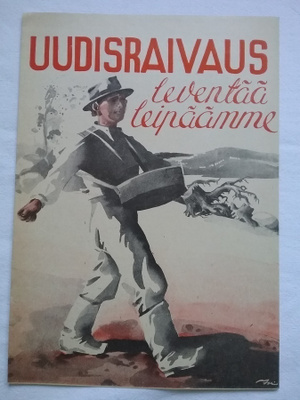 Lehtinen UUDISRAIVAUS LEVENTÄÄ LEIPÄÄMME 1945