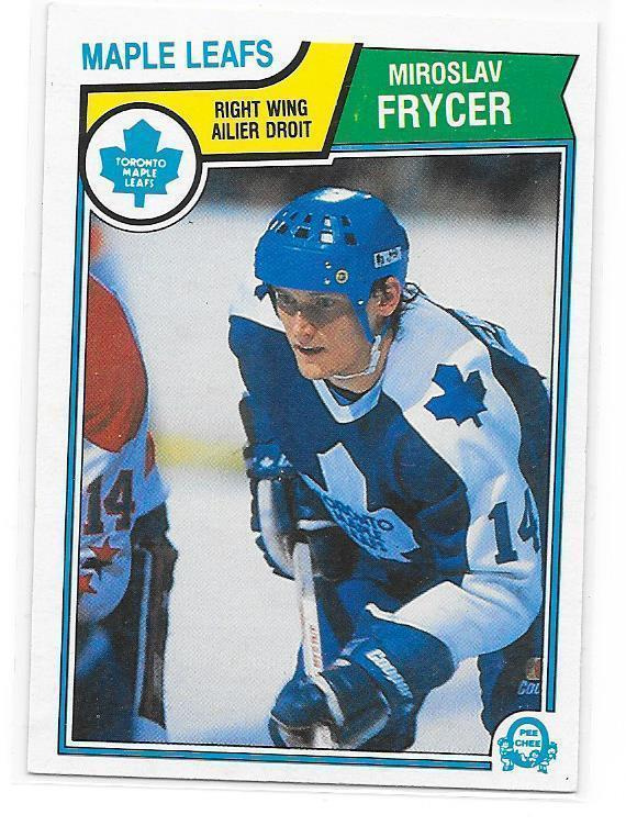 1983-84 OPC #330 Miroslav Frycer Toronto Maple Leafs