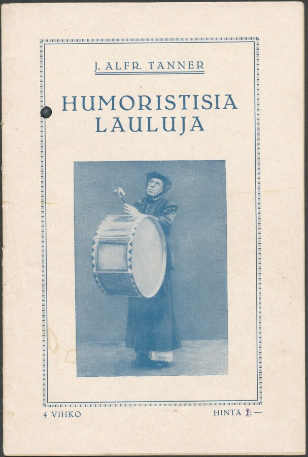 1923 J. Alfred Tanner - Humoristisia lauluja Vihko no. 4
