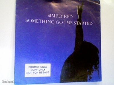 SIMPLY RED :: SOMETHING GOT ME STARTED :: VINYYLI 7" 1991