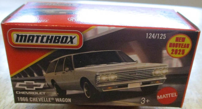 Chevrolet Chevelle Wagon 5 door White 1966 Matchbox 1:64