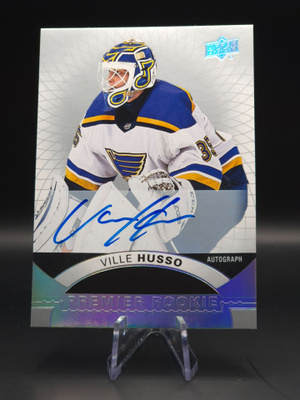 2017-18 UD Ville Husso Premier Rookie Autograph