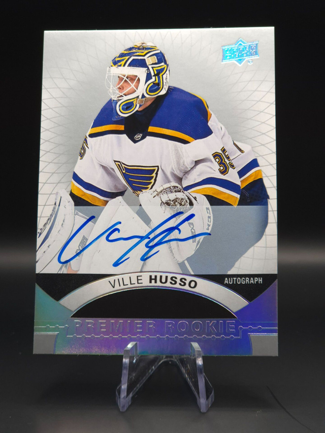 2017-18 UD Ville Husso Premier Rookie Autograph