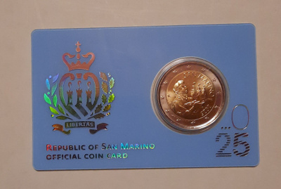 San Marino coincard 2025
