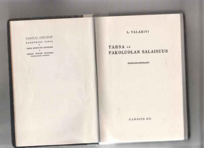 Valakivi,L.: Tarsa ja pakoluolan salaisuus, Karisto 1941,sid