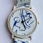 Vintage LORUS Japanin hiihtoteemainen moderni kello - pikkukuva 1