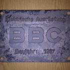 Veturi kyltti 1967 aito alkuperäinen BBC metalliseos 30 cm - pikkukuva 1