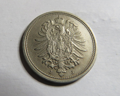 Saksa/Empire 10 pfennig 1876 J