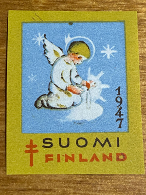 JOULUMERKKI 1947 ENKELI II HAMMASTAMATON**