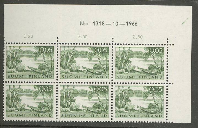 1963  5p rantamaisema nro-6lo 1318 ++