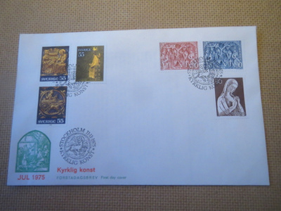 FDC Ruotsi 1975: kirkkotaide