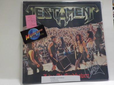 TESTAMENT - LIVE AT EINDHOVEN EX+/ EX- + 2 NIMMARIT!! LP