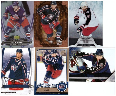 6 x RICK NASH Columbus Blue Jackets