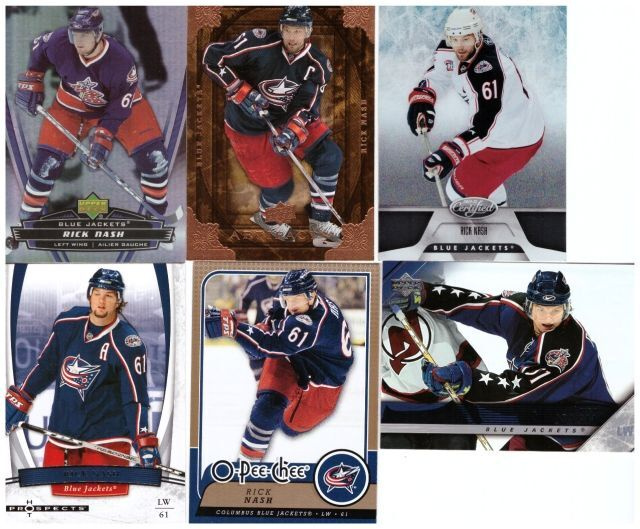 6 x RICK NASH  Columbus Blue Jackets