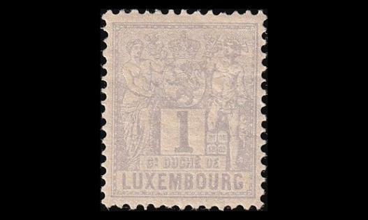 Luxemburg 45D * Allegoria 1 C (12½) (1882)