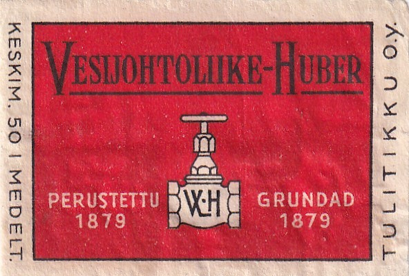 Vesijohtoliike Huber Perustettu  1879  4/13