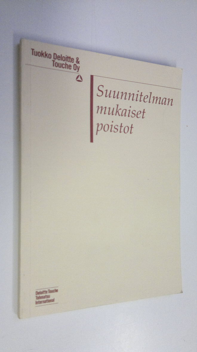 Suunnitelman mukaiset poistot