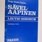 Seija-Sisko Raitio : Lectio sonorum opettajan kirja , Säv... - pikkukuva 1