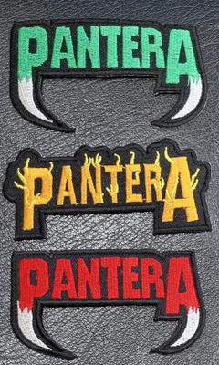 3 kpl erilaisia PANTERA kangasmerkkejä 3e/kpl tai 7.5e kaik