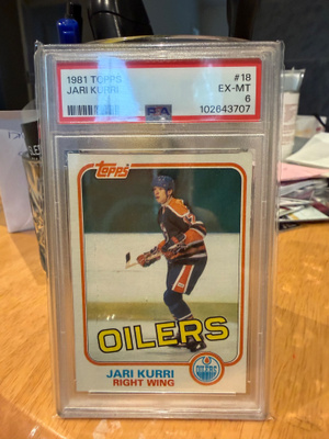 -81 topps rc Jari kurri! PSA 6!!