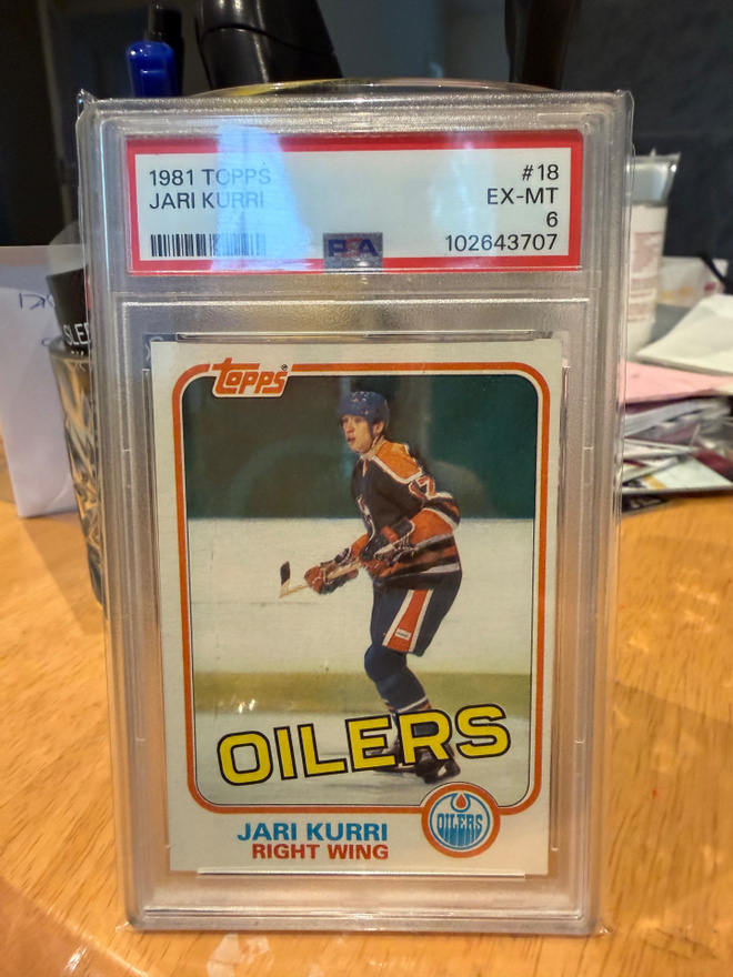 -81 topps rc Jari kurri! PSA 6!!