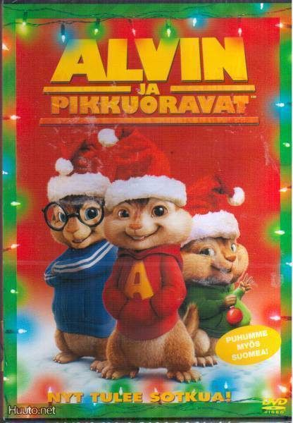 Alvin ja pikkuoravat DVD Joulukannet ALE!