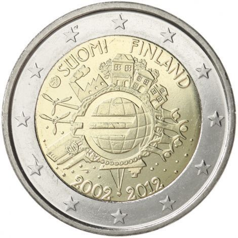 Suomi 2012 2 € Euro 10 vuotta UNC