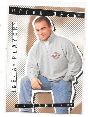 1994-95 Be A Player #R65 Tie Domi Winnipeg Jets gooni