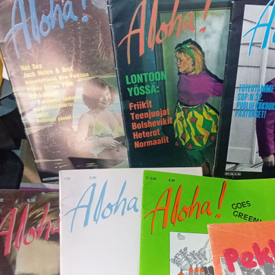 7 kpl kokoelma ALOHA lehti ( SIS POSTIKULU )