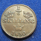 1/6 skilling 1830. Ruotsi-Sweden - pikkukuva 1