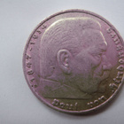 Natsi-Saksa 5 Reichsmark 1936 D Paul von Hindenburg - pikkukuva 2