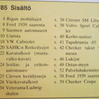 MOBILISTI LEHTI 3 /1985 SISÄLTÖSIVU KUVA 3 - pikkukuva 3