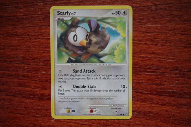 Starly 75/100, Voltorb 80/100, Stormfront (2008), common