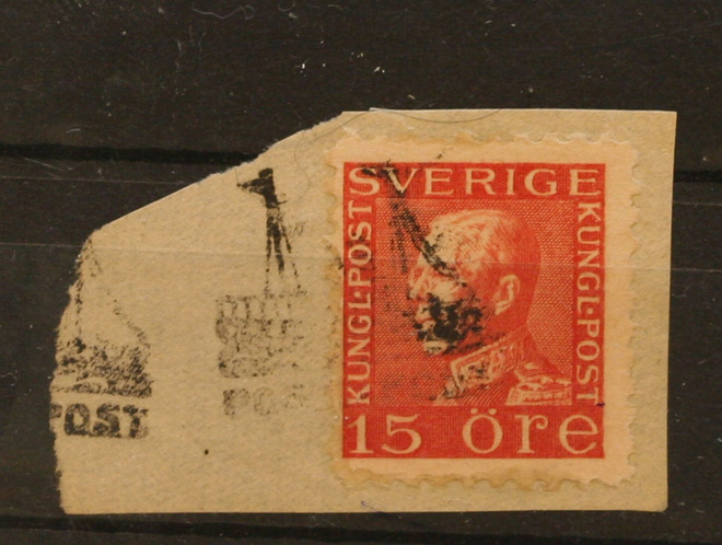 # 23413 # Ruotsi - Helsinki laivaleima 15 öre leikelmällä