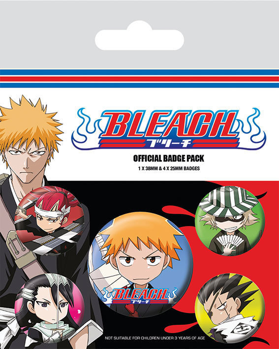 BLEACH OFFICIAL BADGE PACK	(78 878)	5 rintamerkkiä