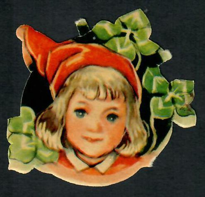 Joulu - EO numeroimaton - Kaunis tonttutyttö - 1940-luv