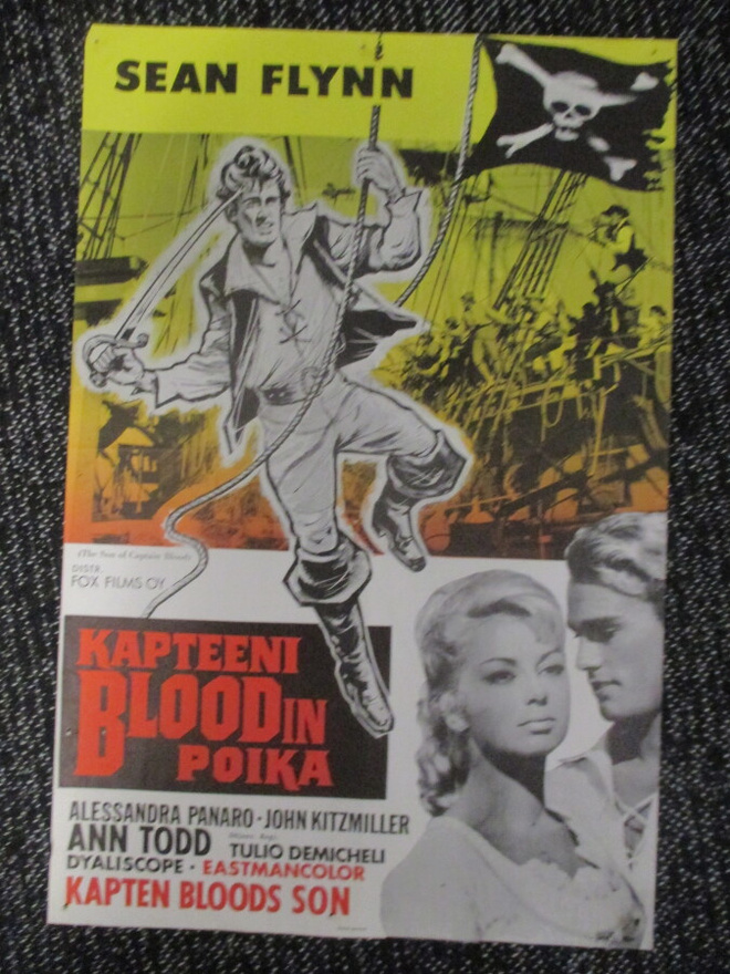 Kapteeni Bloodin poika (1962) - vanha elokuvajuliste