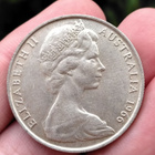 Australialainen 50 sentin hopeakolikko v. 1966 - pikkukuva 1