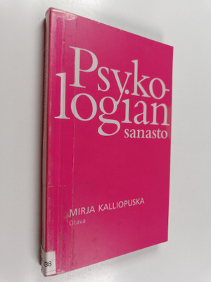 Mirja Kalliopuska : Psykologian sanasto