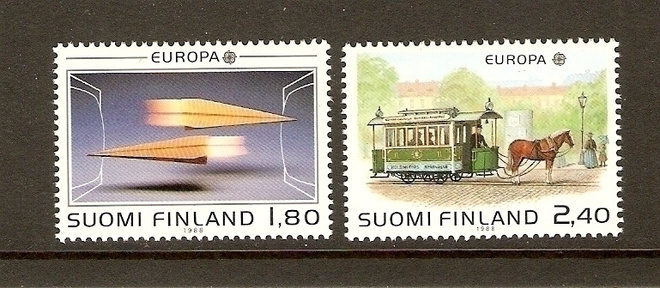 Suomi 1988 Eurooppa merkit (liikenne)