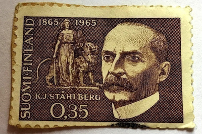 Presidentti K.J. Ståhlberg Postimerkki v. 1965