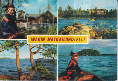 Inari. Matkailuhotelli, sommitelmakortti. .e321