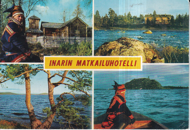 Inari. Matkailuhotelli, sommitelmakortti.     .e321