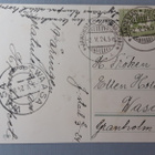 Tyylikäs vanha kukkakortti 1924, hienot leimat - pikkukuva 1