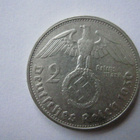Natsi-Saksa 2 Reichsmark 1939 G Hindenburg - pikkukuva 1
